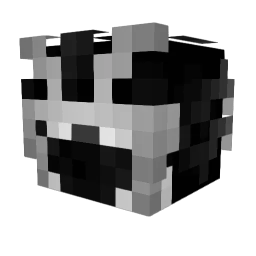 TerraGierka Minecraft avatar head, 3D render