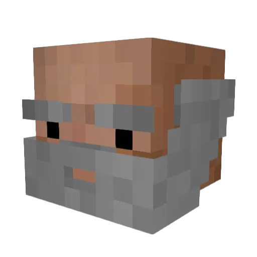 TerraStalker Minecraft avatar head, 3D render