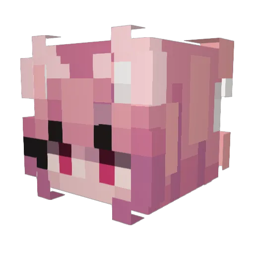 TerraVl Minecraft avatar head, 3D render