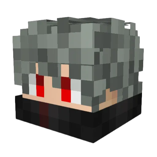 TerraXmz Minecraft avatar head, 3D render