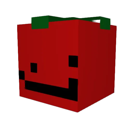 Terrabang Minecraft avatar head, 3D render