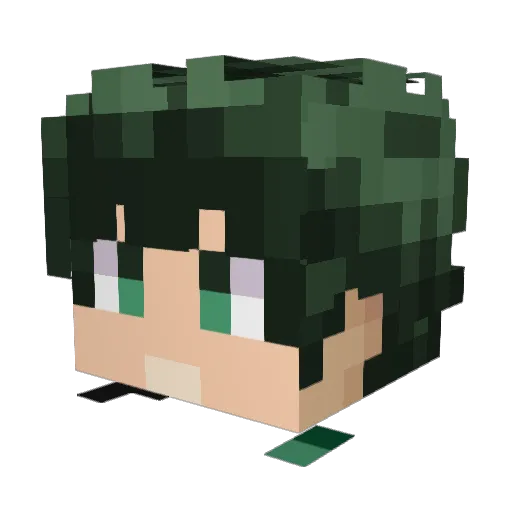 Terracore789 Minecraft avatar head, 3D render