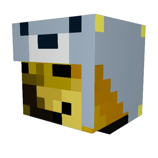 TerrakionTerror Minecraft avatar head, 3D render