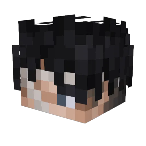 Terrakotaa Minecraft avatar head, 3D render