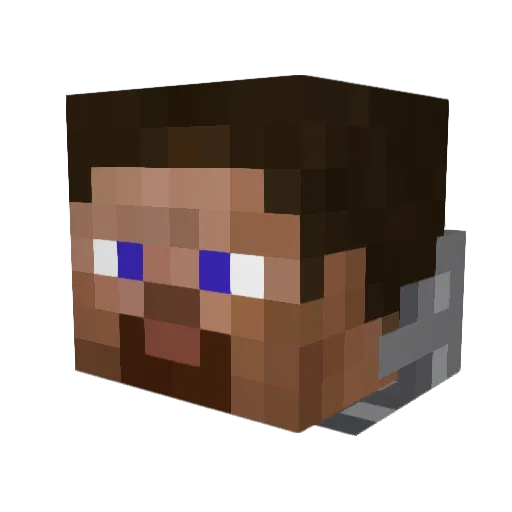 Terranos Minecraft avatar head, 3D render