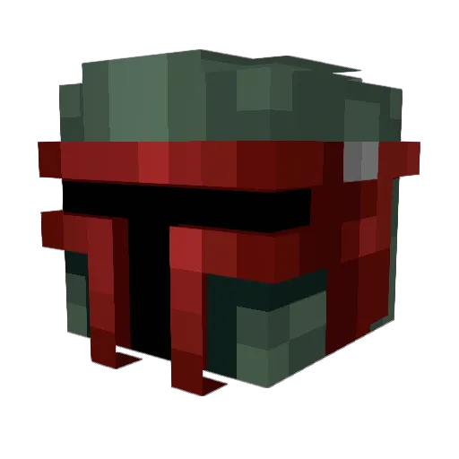 Terranous Minecraft avatar head, 3D render
