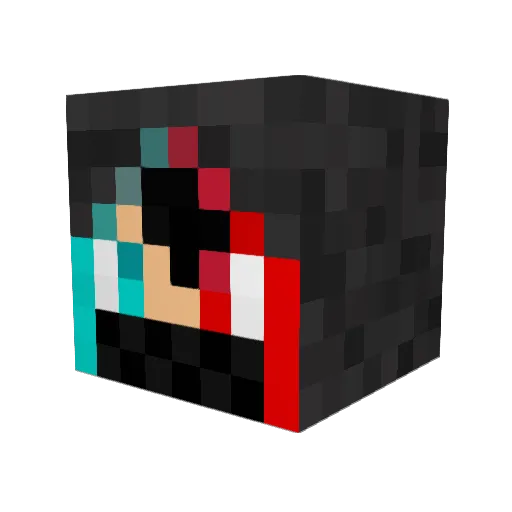 Terrarolley Minecraft avatar head, 3D render