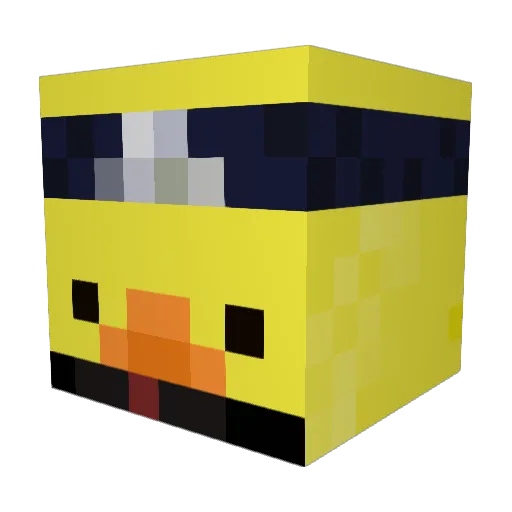 TerredarOG Minecraft avatar head, 3D render