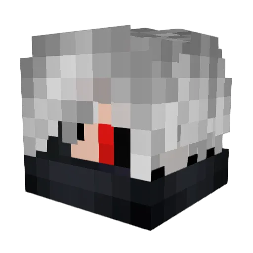 TerriblePing Minecraft avatar head, 3D render