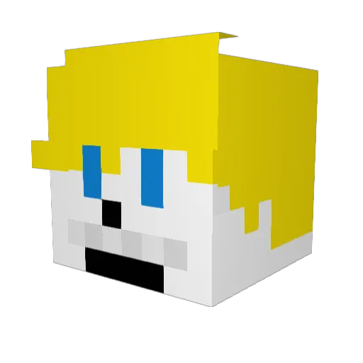 Terrible_Oremos_ Minecraft avatar head, 3D render