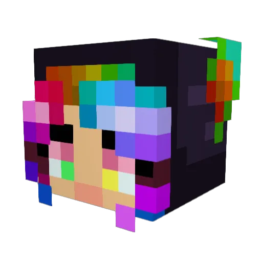 Terribull14 Minecraft avatar head, 3D render