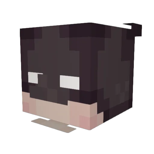 Terribz Minecraft avatar head, 3D render