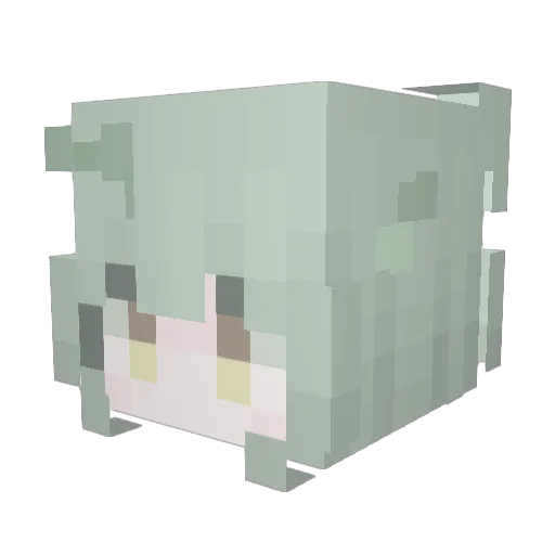 Terrifi Minecraft avatar head, 3D render