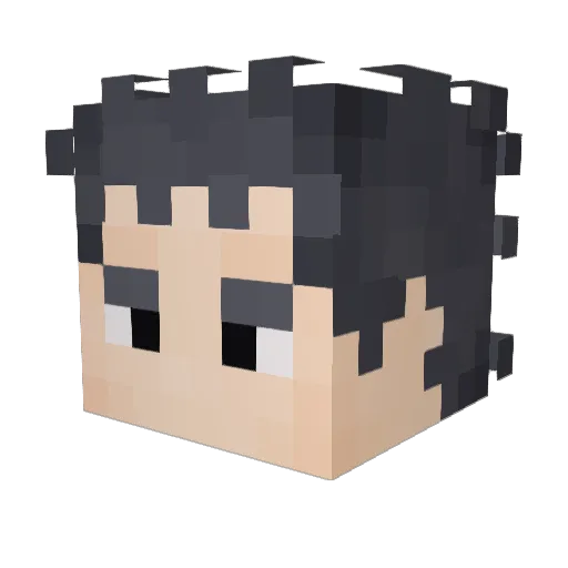 TerrifiedTrout Minecraft avatar head, 3D render