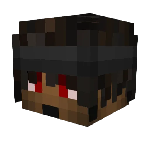 Terronixx Minecraft avatar head, 3D render