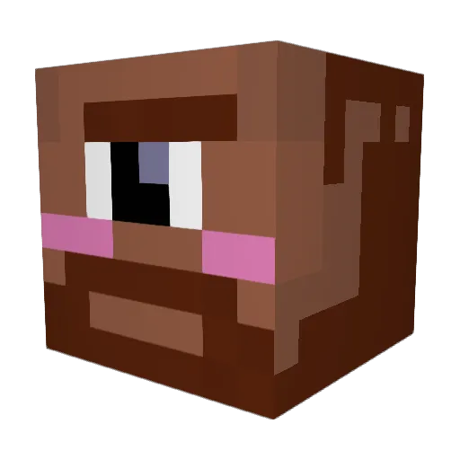 TerrorDong Minecraft avatar head, 3D render