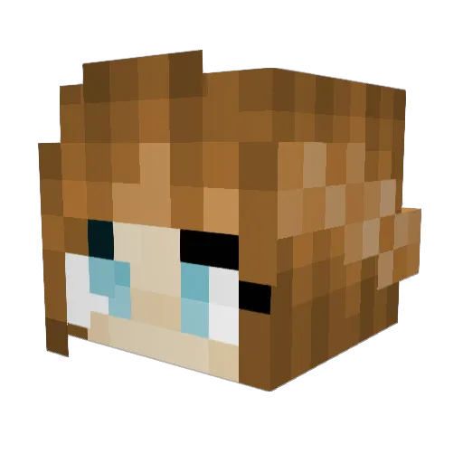 TerrorFaab Minecraft avatar head, 3D render