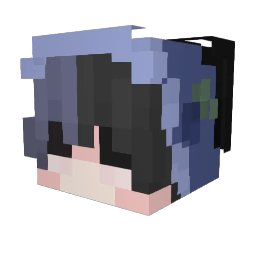 TerrorJunkie Minecraft avatar head, 3D render