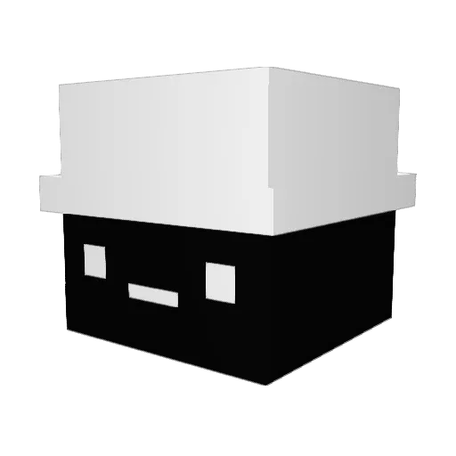 TerrorTime10 Minecraft avatar head, 3D render