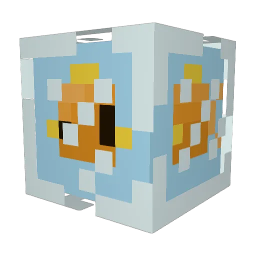 Terror_fisch Minecraft avatar head, 3D render