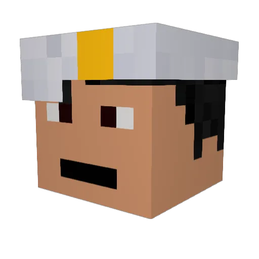 Terrorist_Nelsen Minecraft avatar head, 3D render