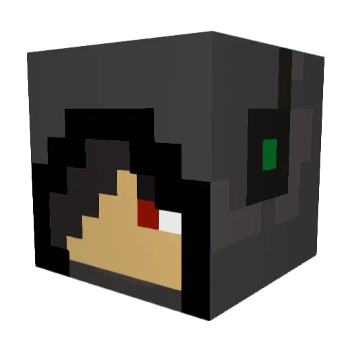 Terry123456 Minecraft avatar head, 3D render