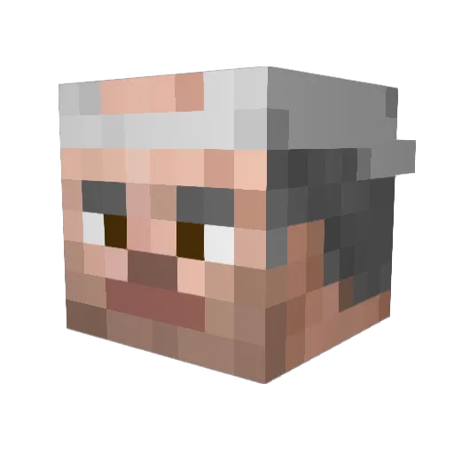 TerryA_Davis Minecraft avatar head, 3D render