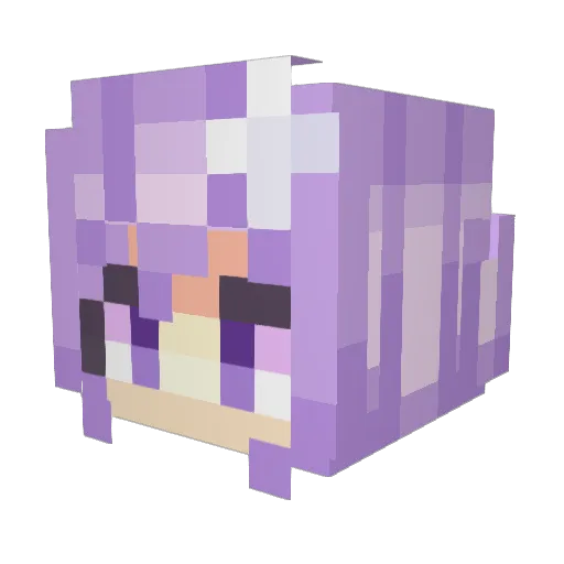 Terry_Egg Minecraft avatar head, 3D render