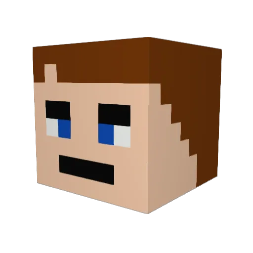 Tersur79 Minecraft avatar head, 3D render
