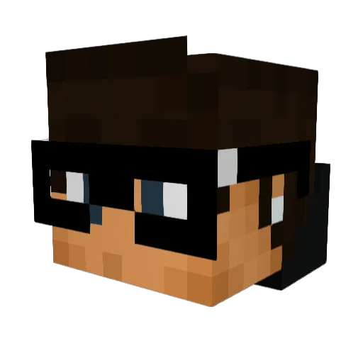 Teru1312 Minecraft avatar head, 3D render