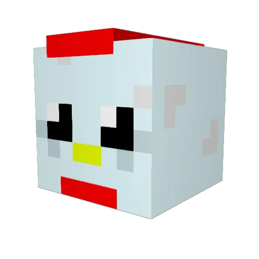 Teru9685 Minecraft avatar head, 3D render