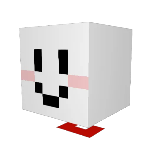 TeruT3ru Minecraft avatar head, 3D render