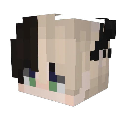 Teru_Lu Minecraft avatar head, 3D render