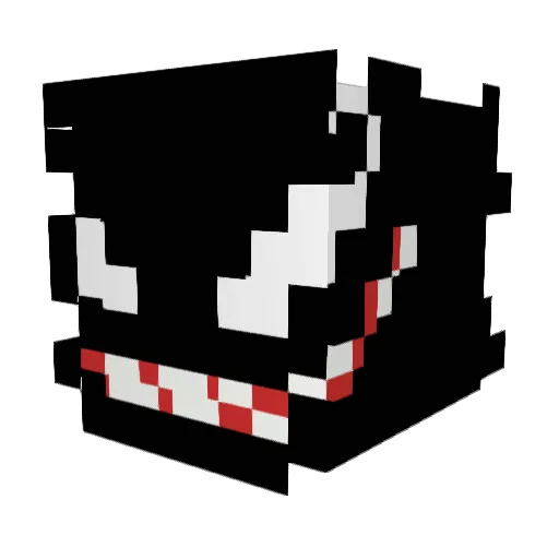 Terumi0518 Minecraft avatar head, 3D render