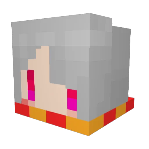 Teruyak1 Minecraft avatar head, 3D render