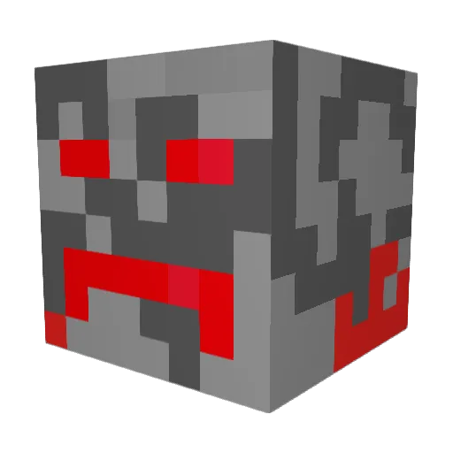 Terwei Minecraft avatar head, 3D render