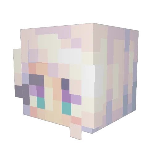 TerysQueen Minecraft avatar head, 3D render