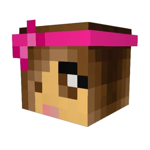 TesSum Minecraft avatar head, 3D render