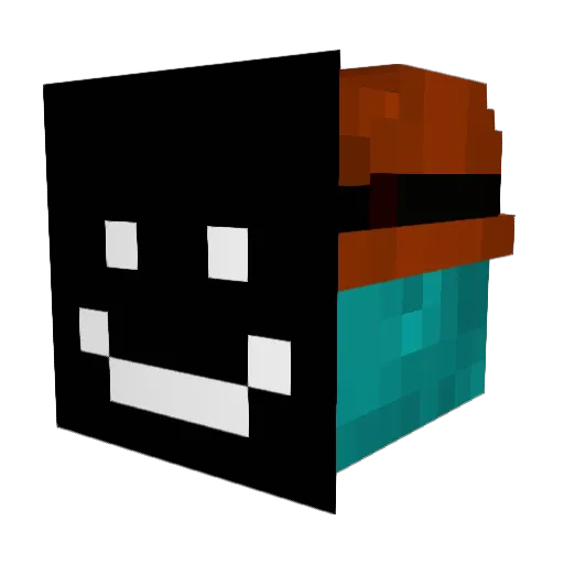 Tes_ATK_2354 Minecraft avatar head, 3D render