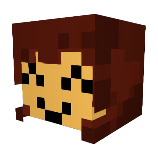 TesakaMrEvilGuy Minecraft avatar head, 3D render