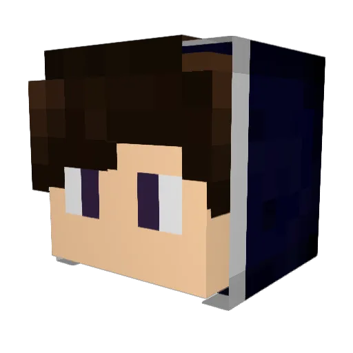 Tesalonica Minecraft avatar head, 3D render