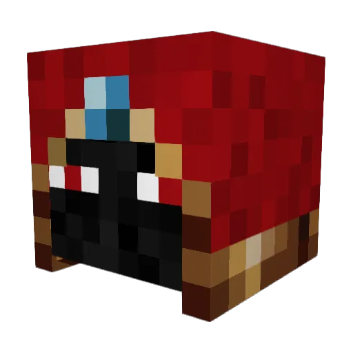 TescoPepper21 Minecraft avatar head, 3D render
