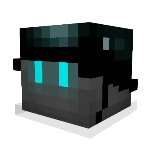 Tesfallout Minecraft avatar head, 3D render