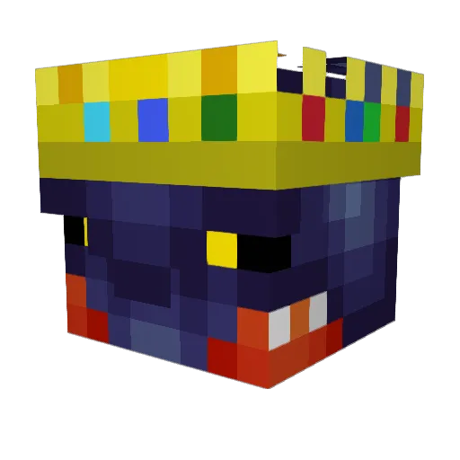 Teshy1412 Minecraft avatar head, 3D render