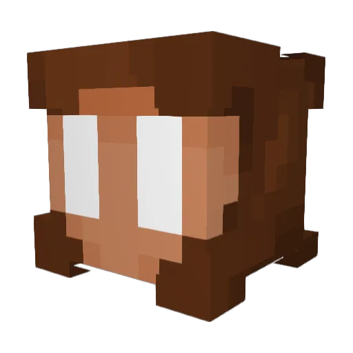Tesire Minecraft avatar head, 3D render