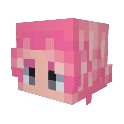 Tesivecraft Minecraft avatar head, 3D render