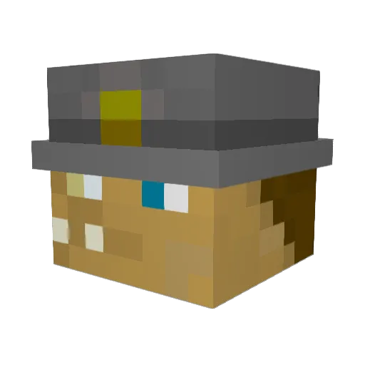 TeslaCoyle99 Minecraft avatar head, 3D render