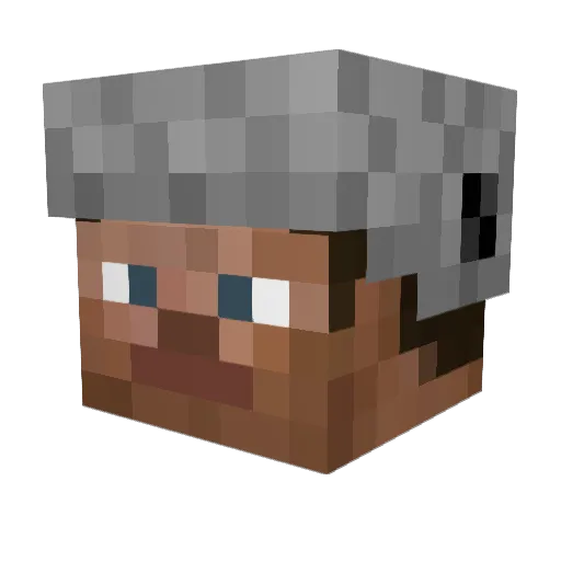 Tesler64 Minecraft avatar head, 3D render
