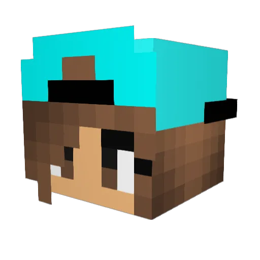 Tessa178 Minecraft avatar head, 3D render