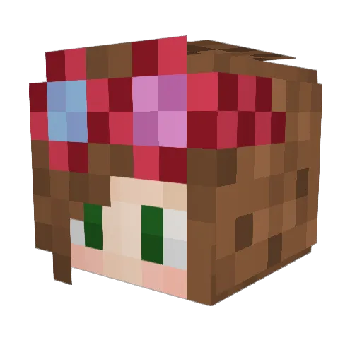 TessaGraese Minecraft avatar head, 3D render